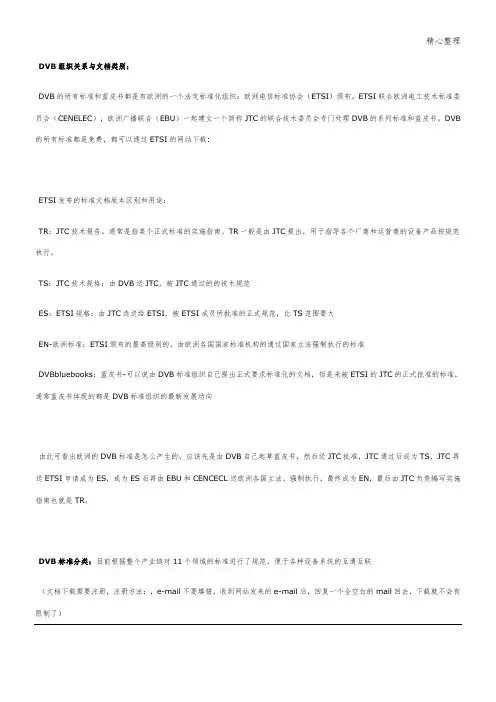DVB标准大全