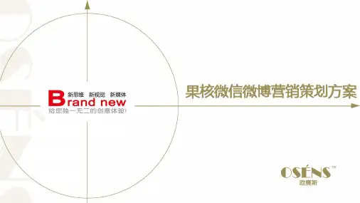 欧赛斯果核智能网络摄像机微信微博新媒体营销策划方案