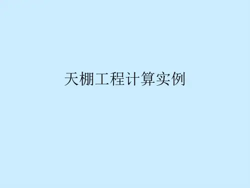 天棚工程计算实例