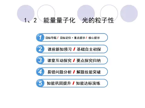 2013版物理《学习方略》配套课件17.1、2能量量子化 光的粒子性(人教版选修3-5)