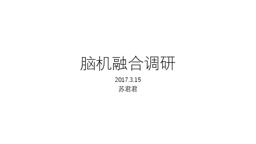 脑机融合综述