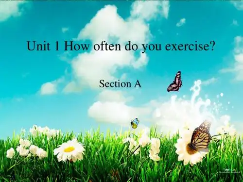 Unit 1 How often do you exercise.第一课时ppt