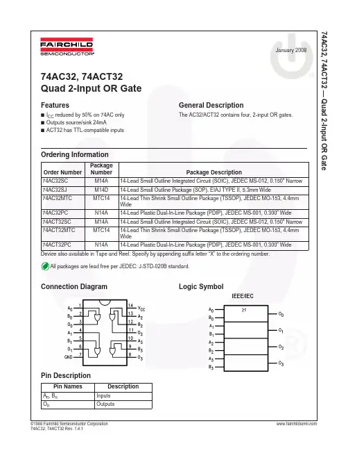 74AC32SCX资料