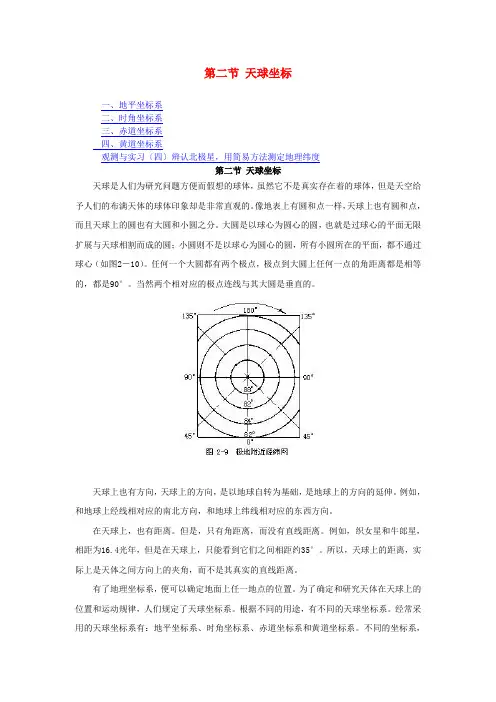 天球坐标的讲解