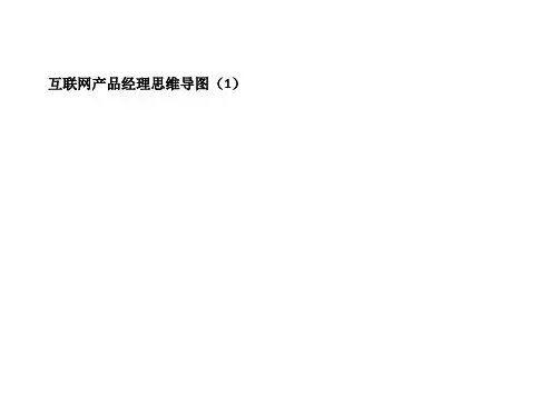 互联网产品经理思维导图(1)
