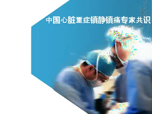 中国心脏重症镇静镇痛专家共识