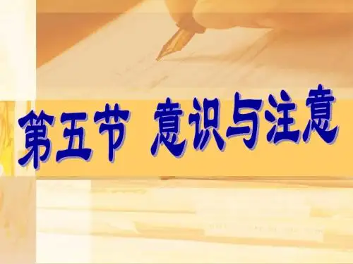5意识与注意