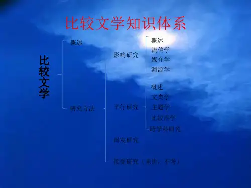 比较文学概论复习笔记