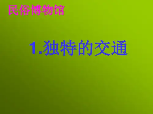 独特的交通工具
