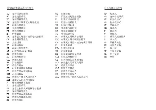 线缆敷设方式符号