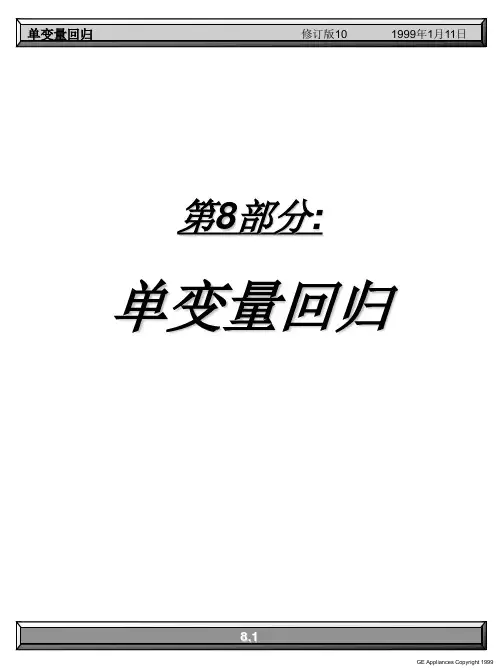 单变量回归(eviews)