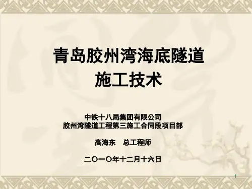 青岛海底隧道施工技术