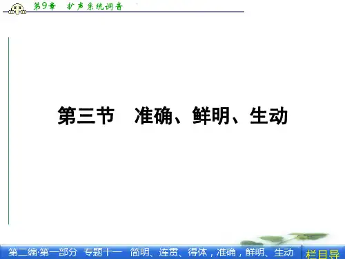 《金新学案》高三一轮(苏教)语文课件第二编 专题十一 第三节