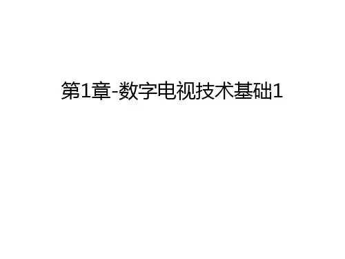第1章-数字电视技术基础1演示教学