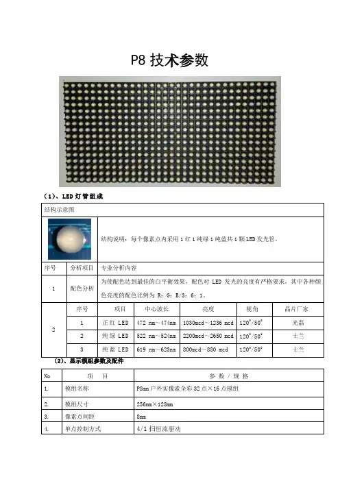 p8技术参数,华唐电子