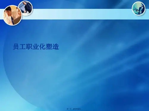 员工职业化塑造PPT课件