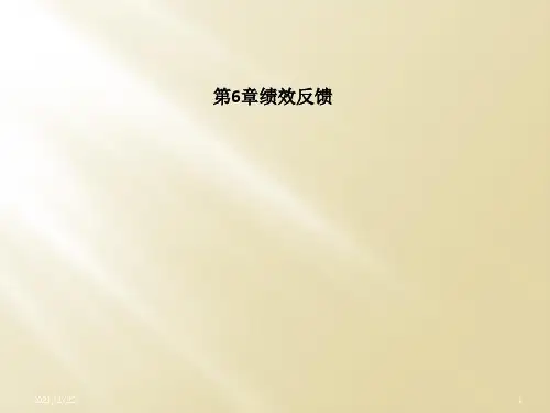 第6章绩效反馈