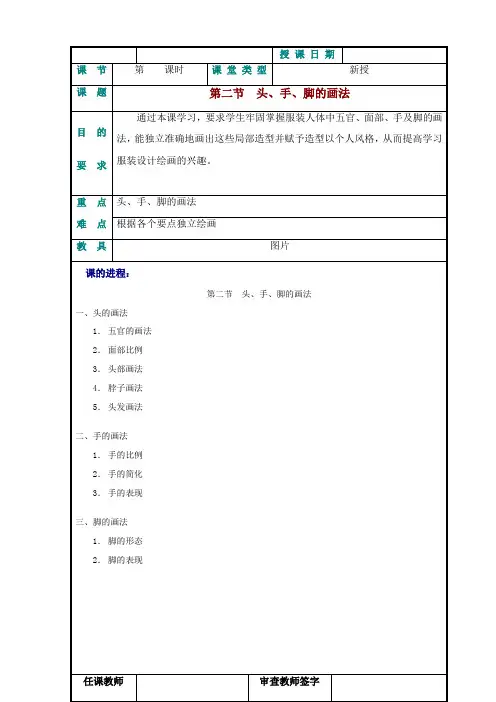 人体头部五官的画法