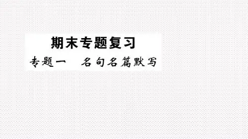 2019年秋季九年级语文上册习题课件(安徽专版) 1.专题一 名句名篇默写