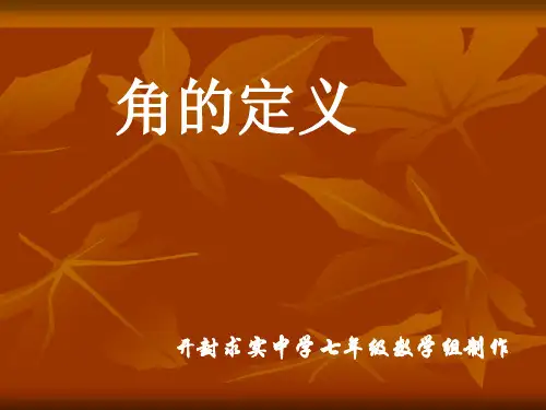 4.3.1角的定义