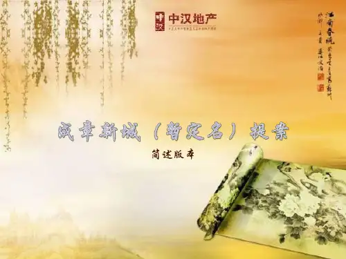 2019年成章新城房地产的项目营销推广提案-文档资料