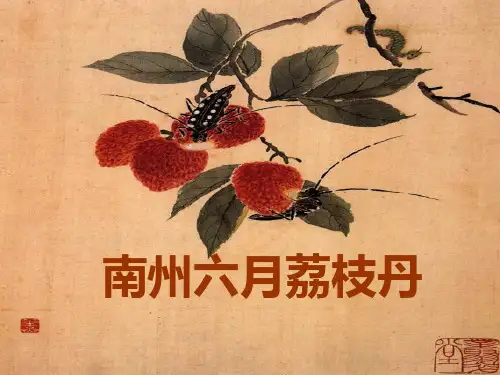 《南州六月荔枝丹》全解