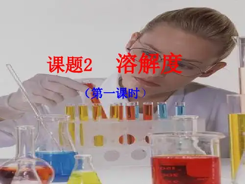 (人教版)初中化学溶解度完美版1