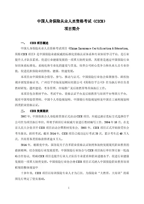 CICE项目简介