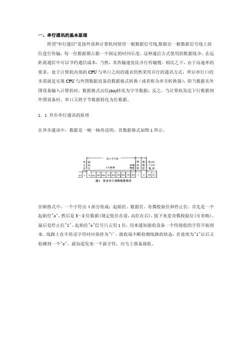 串行通讯基本知识