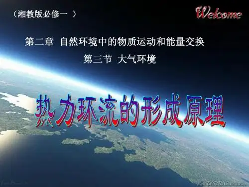 第三节 大气环境-热力环流的形成原理