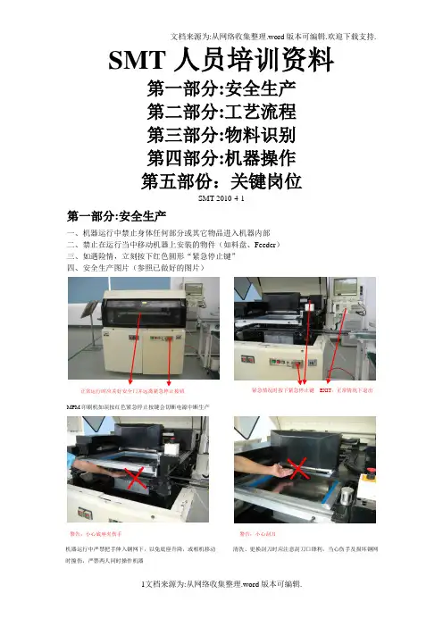电子厂SMT人员内部培训资料