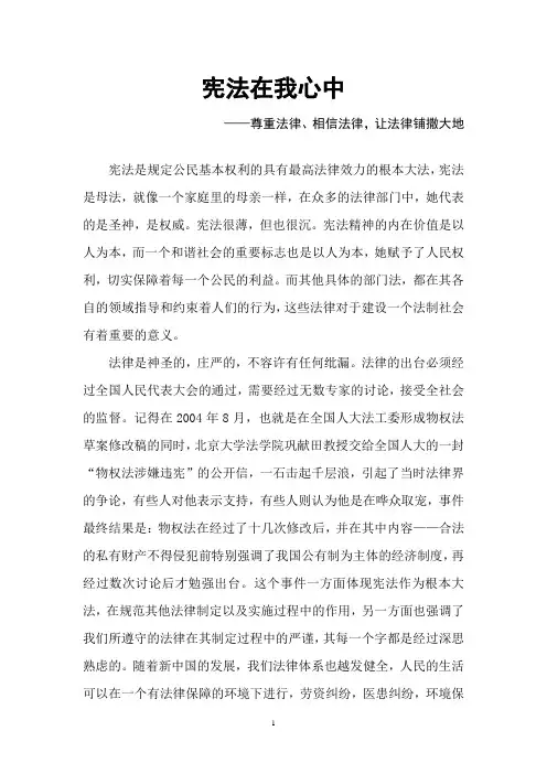 宪法在我心中 2
