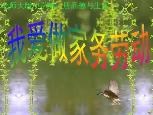 演示文稿:我爱做家务劳动