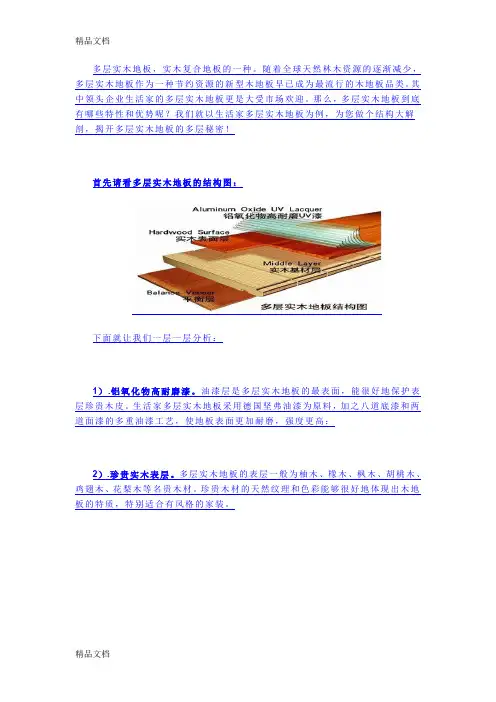 (整理)多层实木地板的多层秘密生活家为您揭晓.