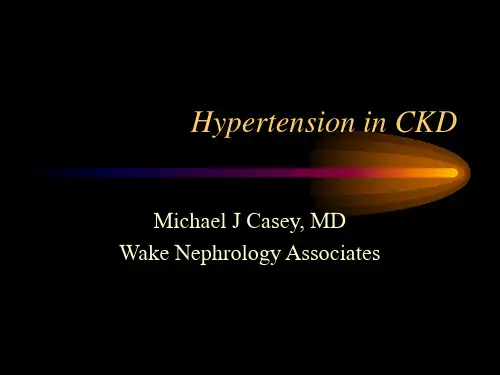 【高血压精品英文课件】Hypertension in CKD