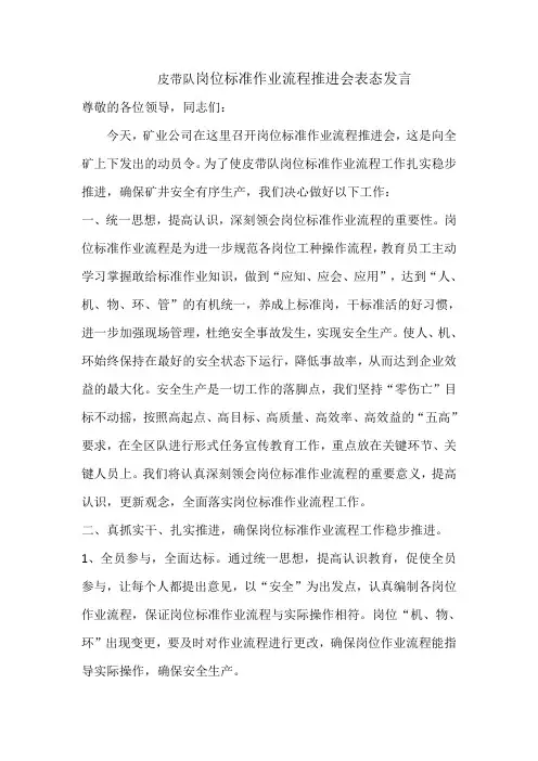 表态发言 3