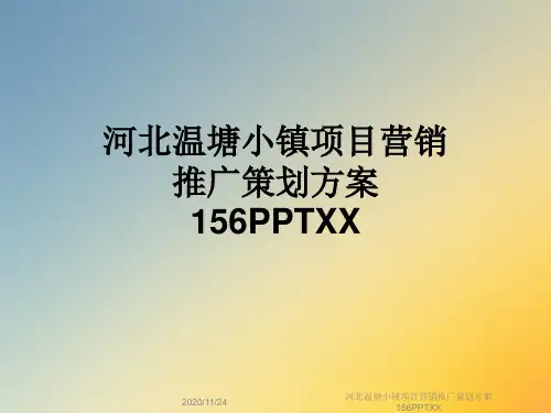 河北温塘小镇项目营销推广策划方案156PPTXX