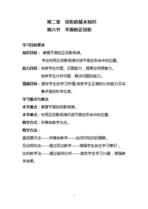 投影的基本知识 2