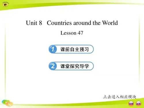 Unit 8Countries around the World Lesson 47(冀教版七年级上册)