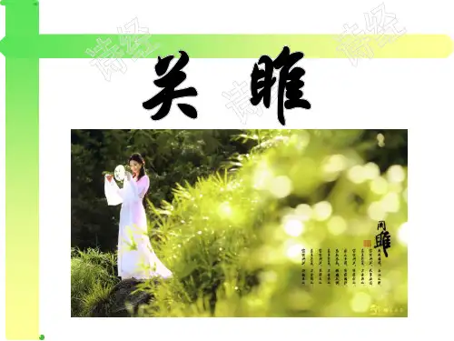 12 《诗经》二首 关雎