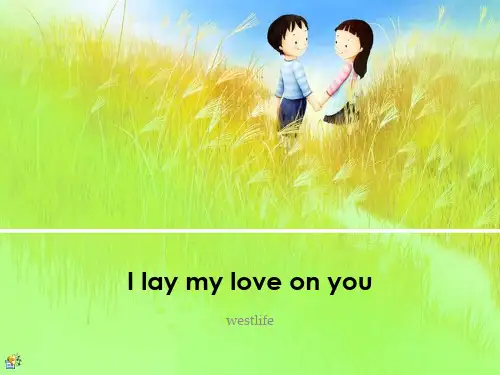 I LAY MY LOVE ON YOU歌词
