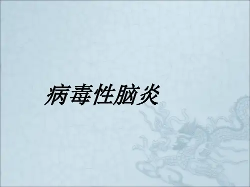 《病毒性脑炎护理》PPT课件
