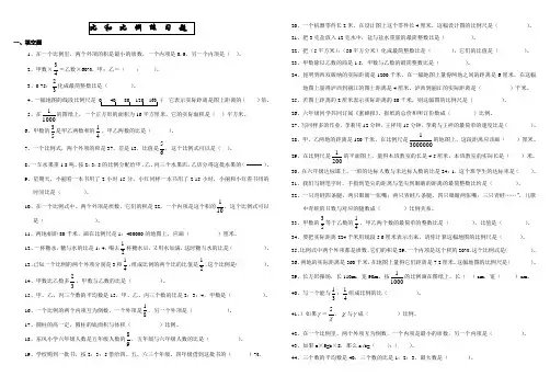 (推荐)人教六下比和比例专项训练