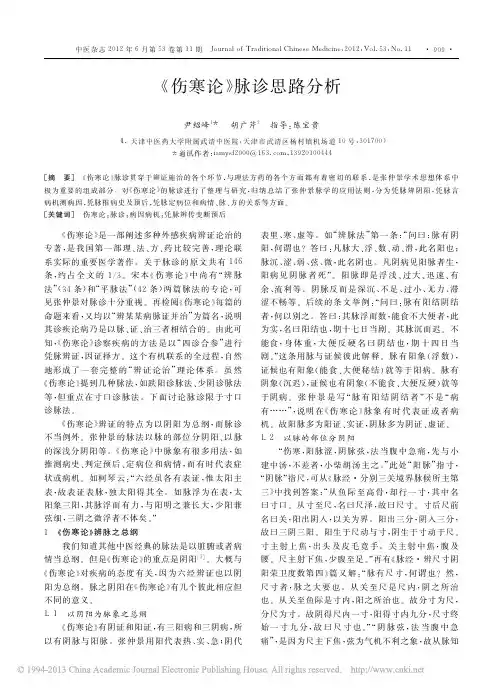 _
《伤寒论》脉诊思路分析