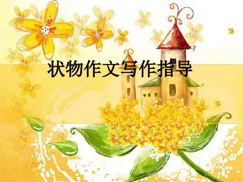 状物作文PPT精品PPT课件