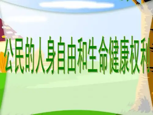 6.1维护人身权利