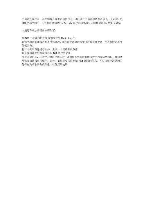 三通道合成法