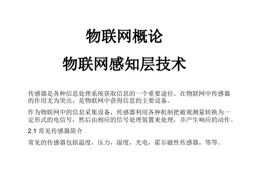 物联网感知层技术精品PPT课件