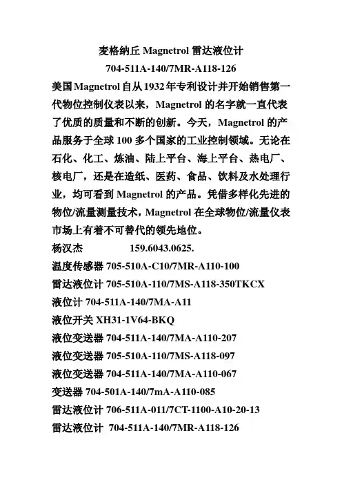麦格纳丘Magnetrol