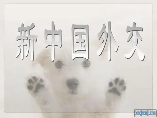 新中国外交-毛概课堂演讲